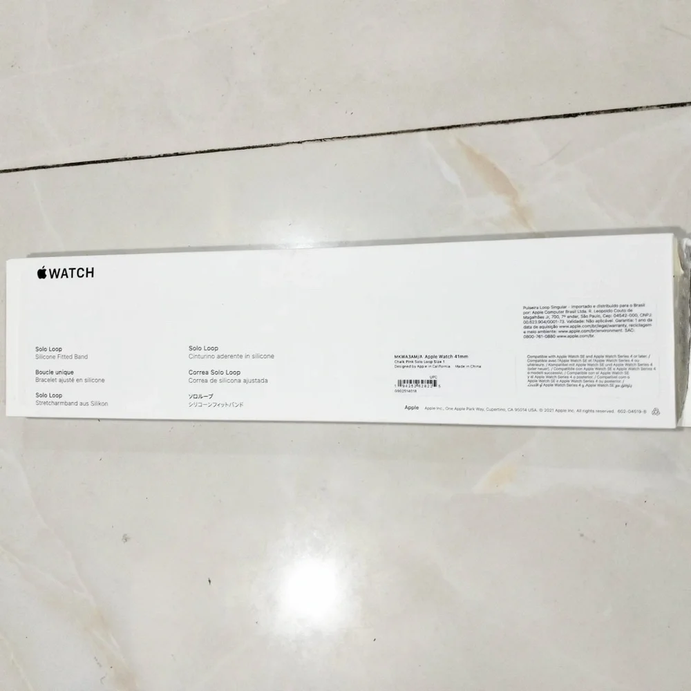 🟡Apple Watch 41mm Chalk Pink Solo Loop - Size 1 - Picture 4 of 11